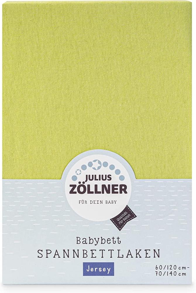Julius Zöllner Spannbettlaken Jersey grün,60x120/70x140cm Bild 1