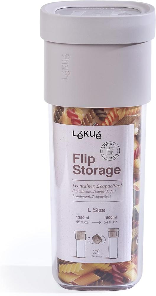 Lekue Flip Storage Beige Vorratsdose 1,6 l Bild 1