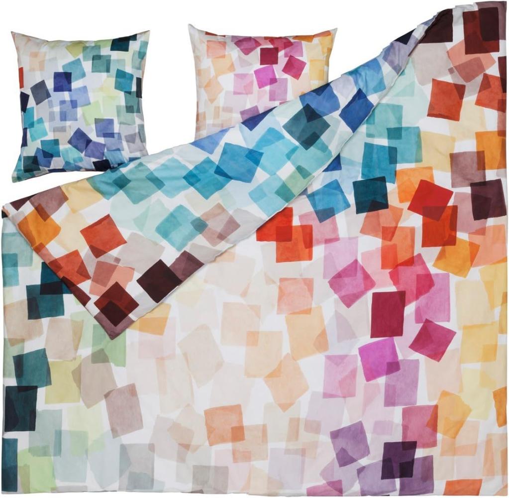 Estella Mako-Satin Bettwäsche Puzzle multicolor | 135x200 cm + 80x80 cm Bild 1