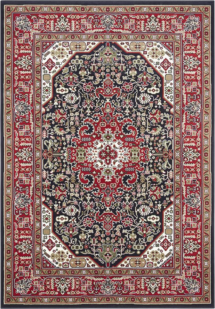 Orientalischer Kurzflor Teppich Skazar Isfahan Navy - 120x170x0,9cm Bild 1