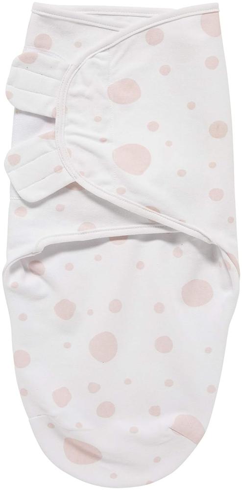 Meyco Baby Dots Pucksack, Erstausstattung Neugeborene (Pucktuch für Babys ab 4-6 Monaten, weicher Schlafkomfort, atmungsaktiv und feuchtigkeitsabsorbierend, Einschlafhilfe), Rosa Bild 1