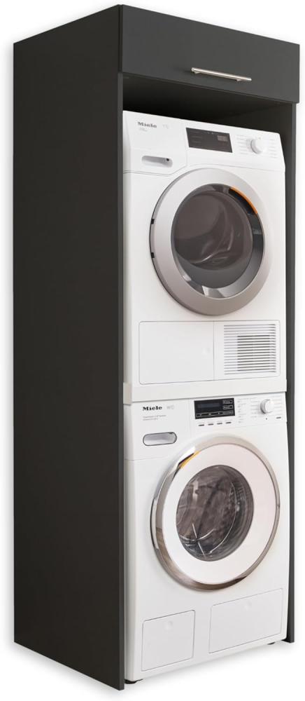 Bega BKK Laundrezzy Waschmaschinenumbauschrank Holzwerkstoff 68x68x200 cm Anthrazit Bild 1