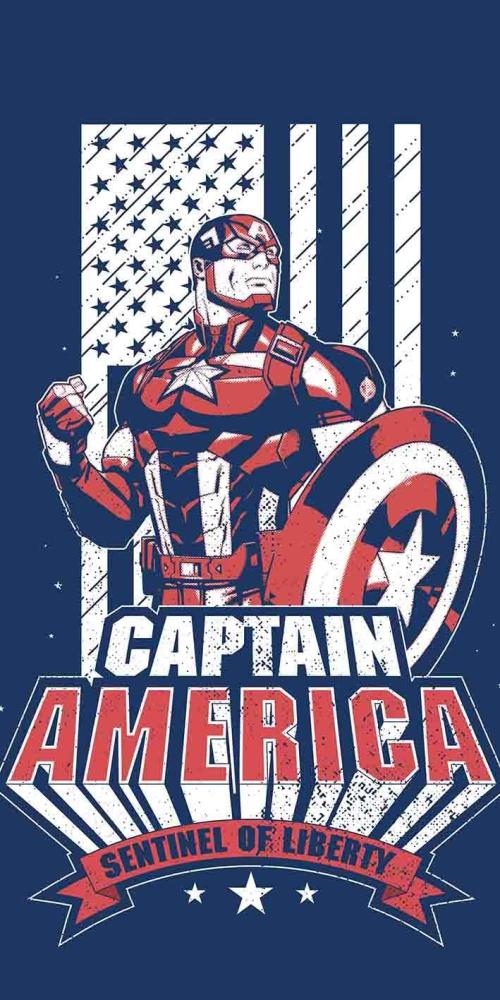 Marvel Avengers Captain America Strandtuch XL 70x140cm Bild 1