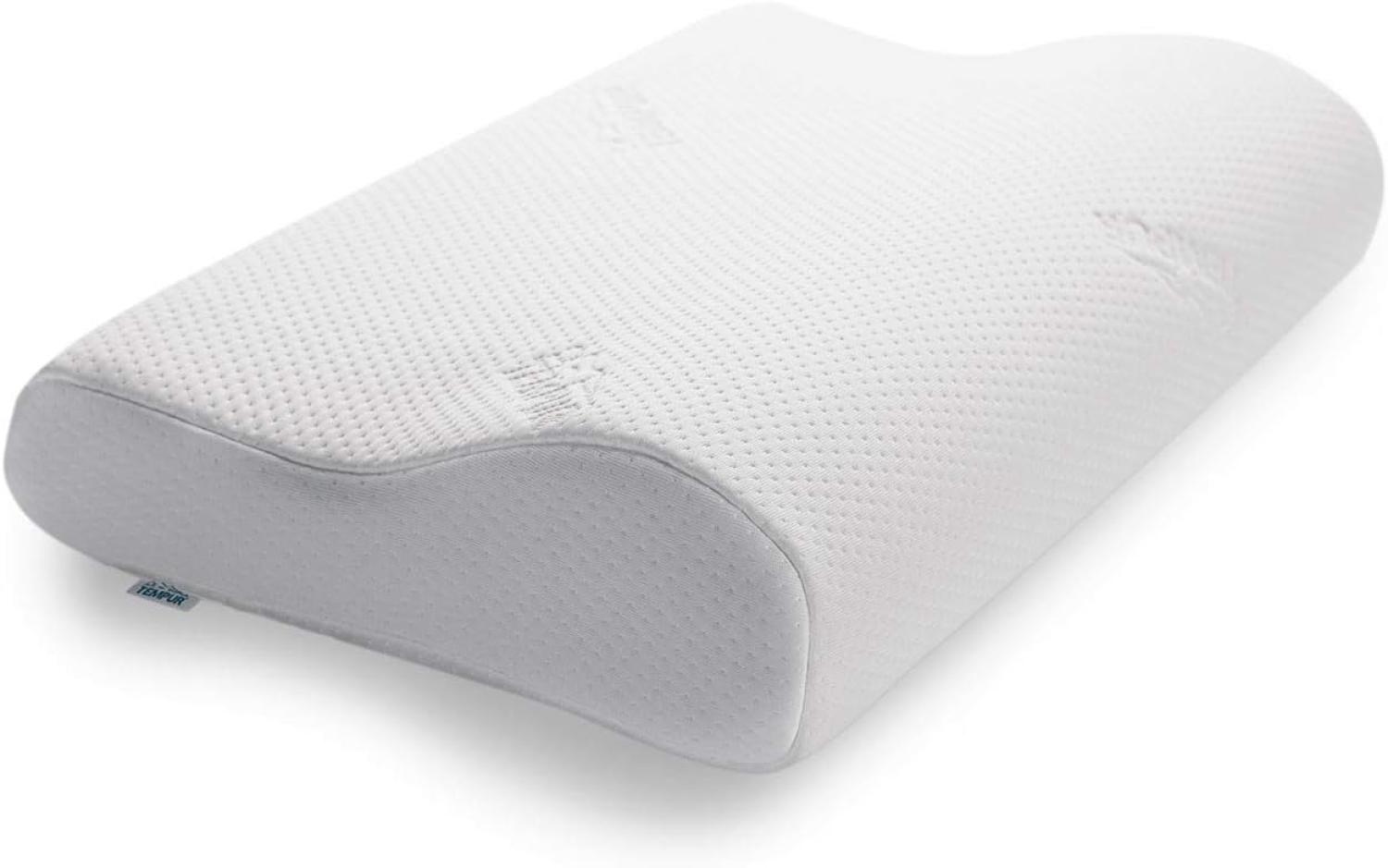 TEMPUR Original Schlafkissen Memory Foam, ergonomisches Nackenstützkissen für Seiten- und Rückenschläfer, Liegefühl fest, S (50 x 31 x 8/5 cm) Bild 1