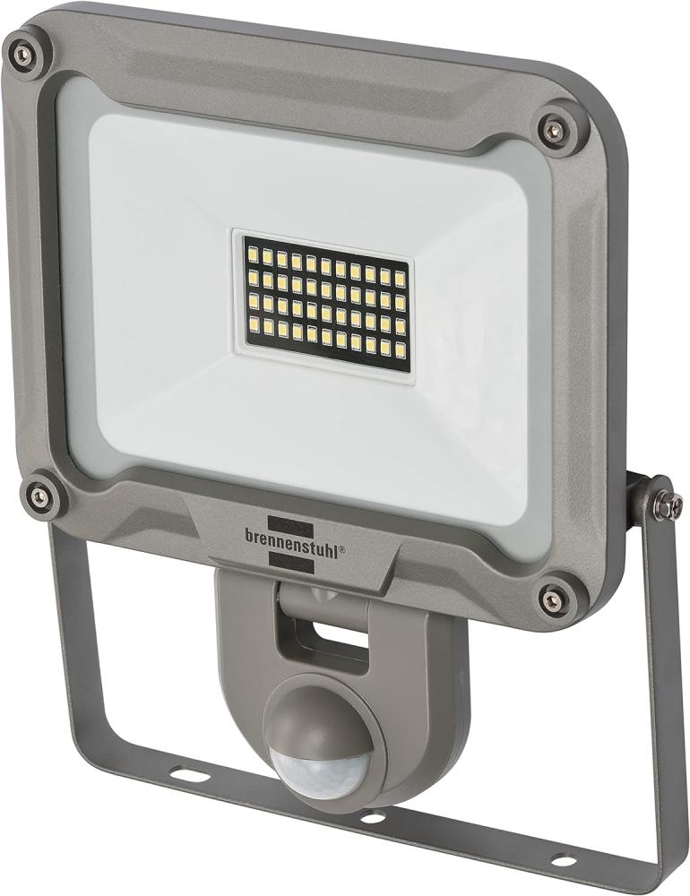 Brennenstuhl LED Strahler JARO 3050 P (30W, 2950lm, 6500K, IP54, LED-Fluter zur Wandmontage mit Bewegungsmelder, aus Aluminium) Bild 1