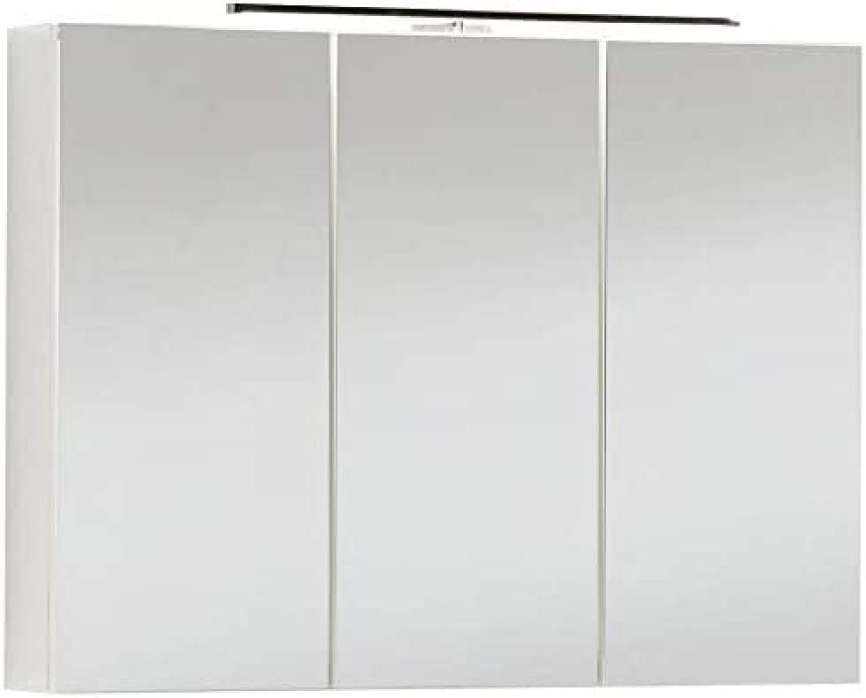 Fackelmann VADEA LED Spiegelschrank 90 cm, Anzahl Türen: 3, Mit Beleuchtung, Anzahl Einlegeböden: 4, Weiß Bild 1
