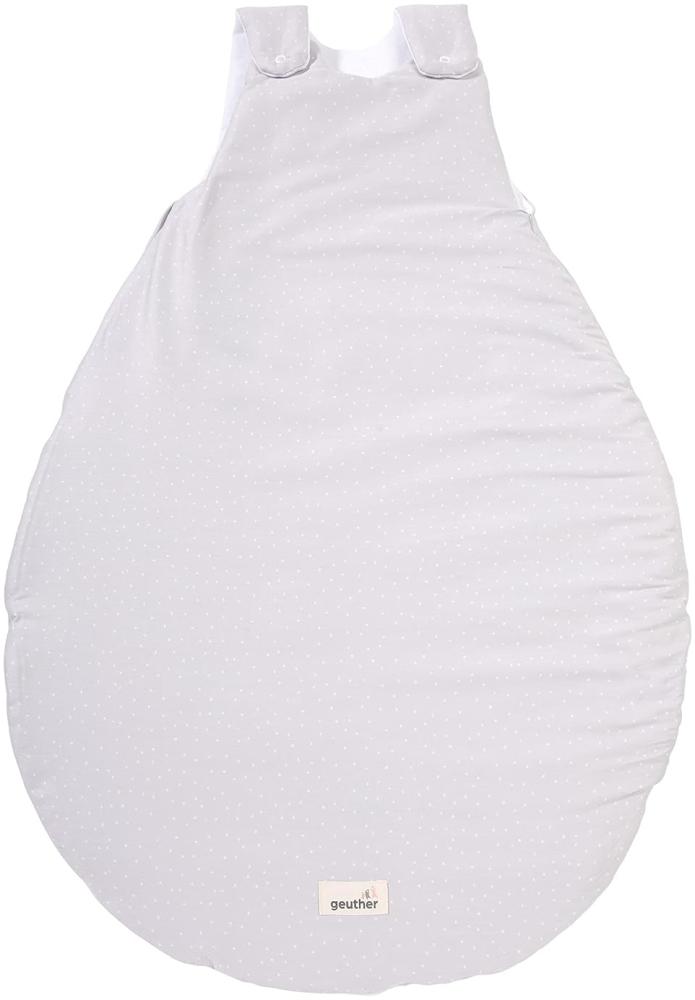 Geuther 4125 Babyschlafsack 74-80 Ganzjahresschlafsack aus 100% Bio-Baumwolle weicher Kinderschlafsack größenverstellbare & Pflegeleichte Baby Erstausstattung Sprinkled Grey Bild 1