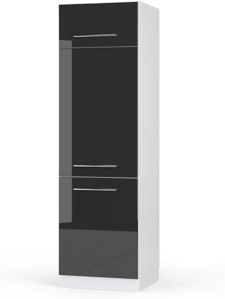 Vicco Küchenschrank Hängeschrank Unterschrank Küchenzeile Hochglanz Fame-Line (Anthrazit Hochglanz, Kühlumbauschrank 60 cm) Bild 1
