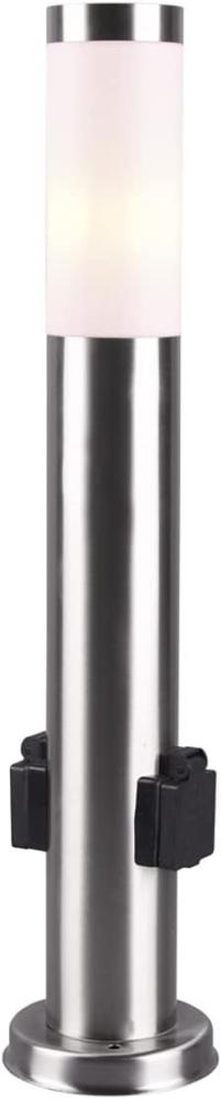 Pollerleuchte RADA mit 2 Steckdosen Edelstahl Höhe 60 cm Bild 1