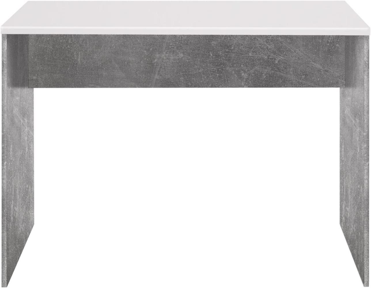 Schreibtisch >Olli< in Beton - 106x75x75cm (BxHxT) Bild 1