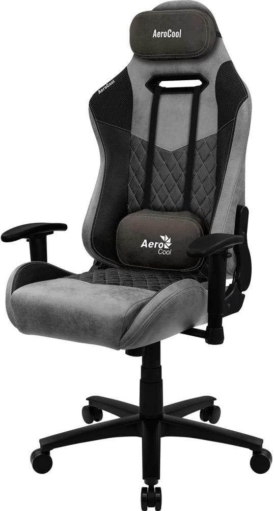 Aerocool DUKE, Gaming-Stuhl, AeroSuede Atmungsaktiv, Verstellbare Rückenlehne, Schwarz Bild 1