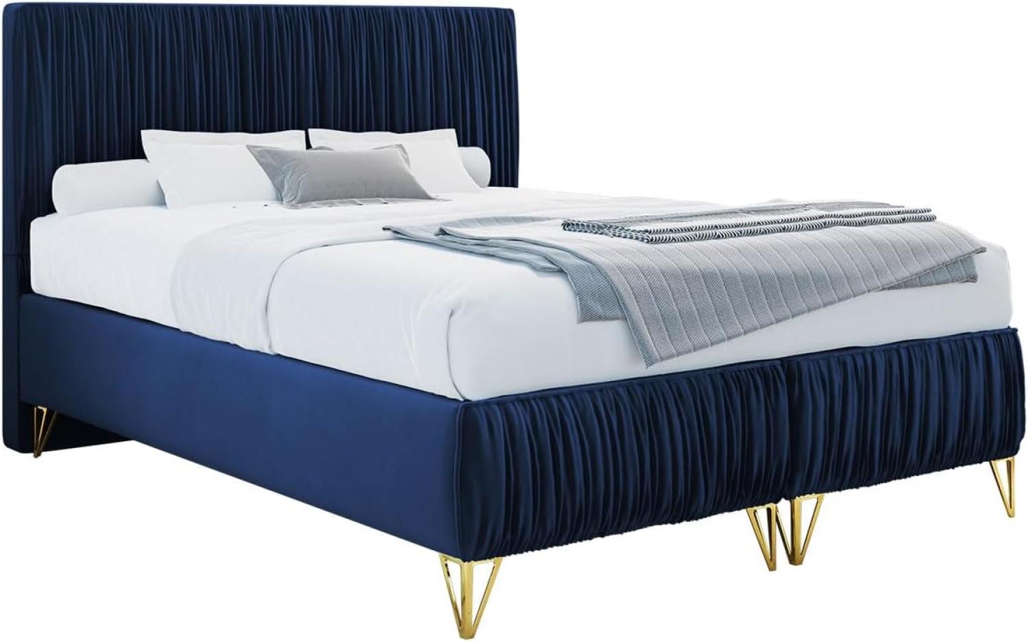 Boxspringbett Lux II (Farbe: Amor Velvet 4314, Größe: 160x200 cm) Bild 1