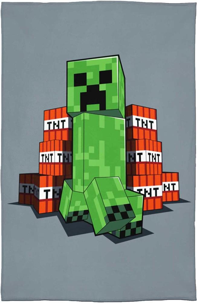 Minecraft \" TNT \" Fleecedecke Kuscheldecke 100 x 150 cm Bild 1