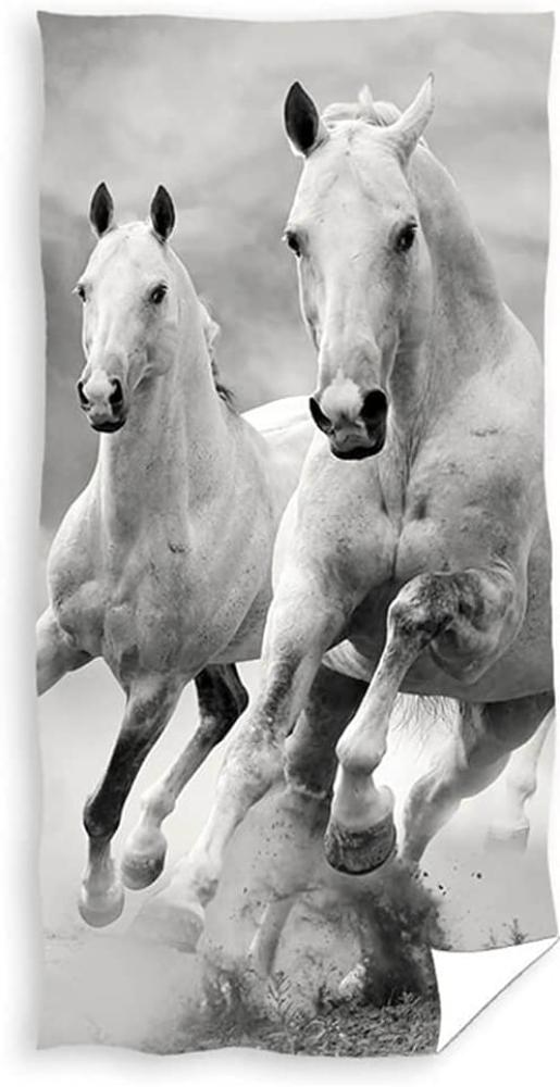 Heste Badehåndklæde - 100 procent bomuld Bild 1