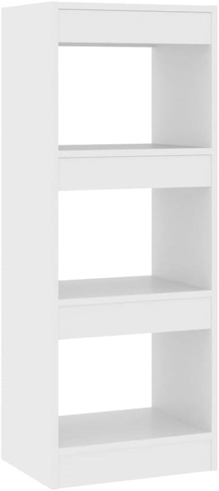 Bücherregal/Raumteiler Weiß 40x30x103 cm Holzwerkstoff Bild 1