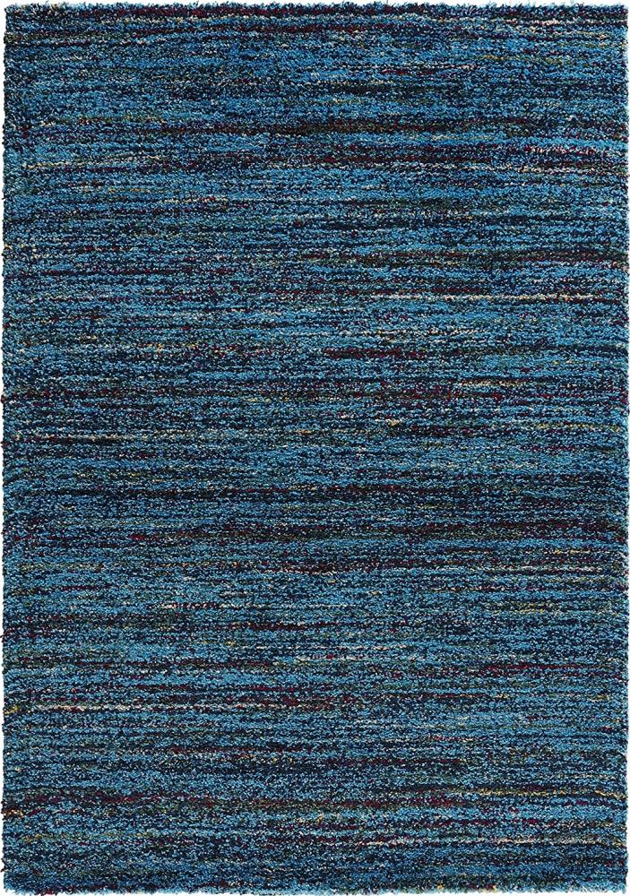 Hochflor Teppich Chic meliert blau - 160x230x3cm Bild 1