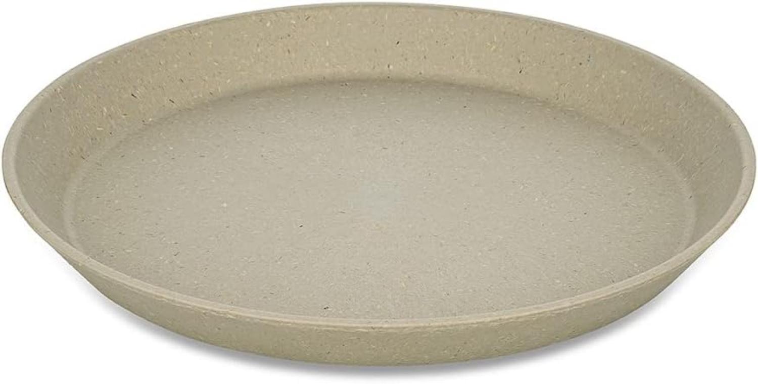 Koziol Kleiner Teller 4er-Set Connect Plate, Kuchenteller, Kunststoff-Holz-Mix, Nature Desert Sand, 20. 5 cm, 7100700 Bild 1