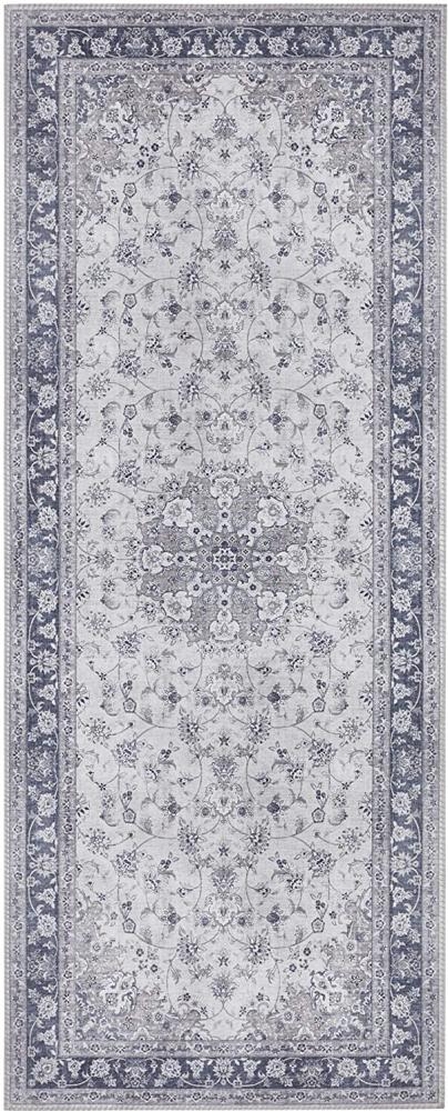 Kurzflor Teppich Nain Saphirblau - 80x200x0,7cm Bild 1