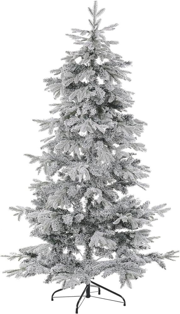 Künstlicher Weihnachtsbaum schneebedeckt 210 cm weiß TOMICHI Bild 1