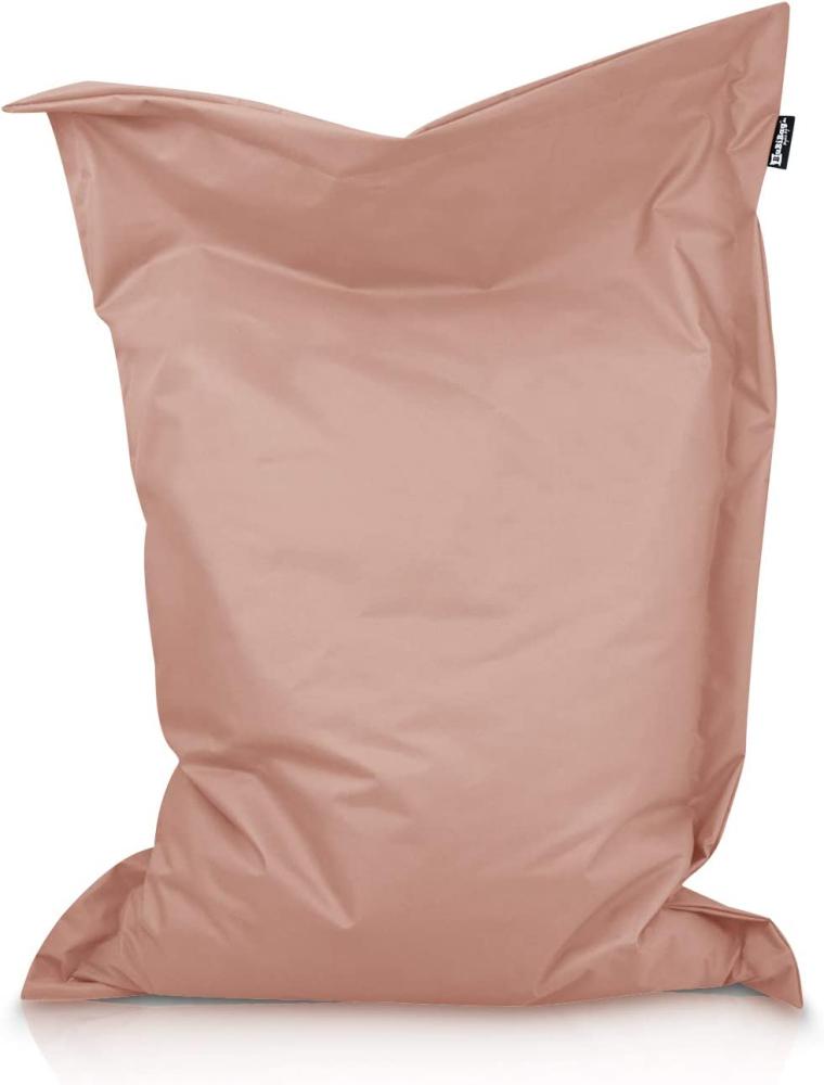 BuBiBag XXL Sitzsack, Outdoor Sitzsäcke für Kinder und Erwachsene, Bodenkissen Beanbag Fatboy wetterfest (Puderrosa 220x120cm) Bild 1