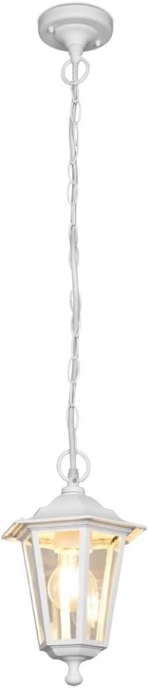 Außenhängeleuchte PIENZA Laterne Aluminium in Weiß, Höhe 83cm Bild 1