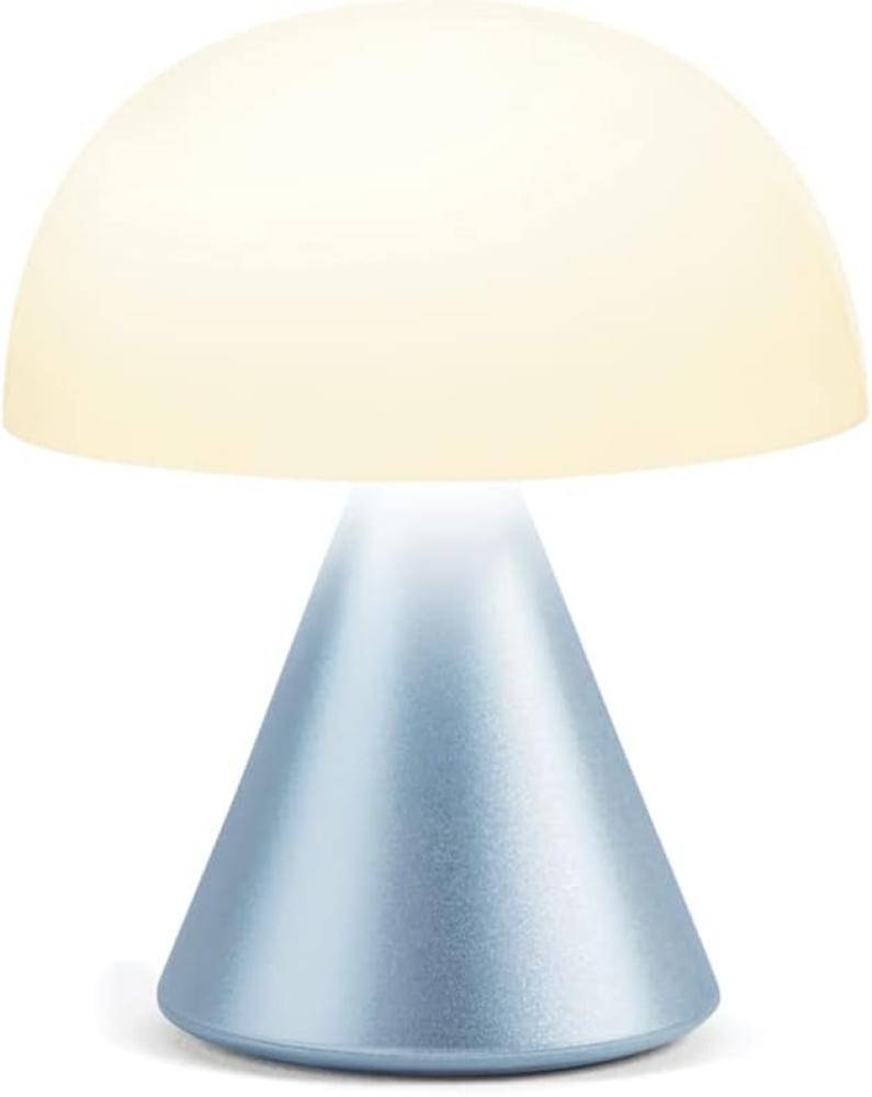 Lexon MINA Mini wiederaufladbare kabellose LED-Tischlampe, für Nachttisch oder Schreibtisch, mit Dimmer, bis zu 12 Stunden Akkulaufzeit - Hellblau Bild 1