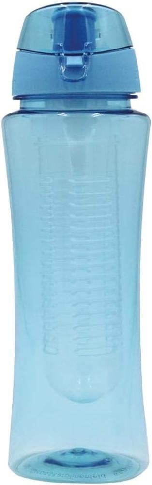 Steuber Trinkflasche Flavour 700ml hellblau mit Filtereinsatz, für Sport & Freizeit, Schraubverschluss mit Dichtungsring, Tragelasche Bild 1