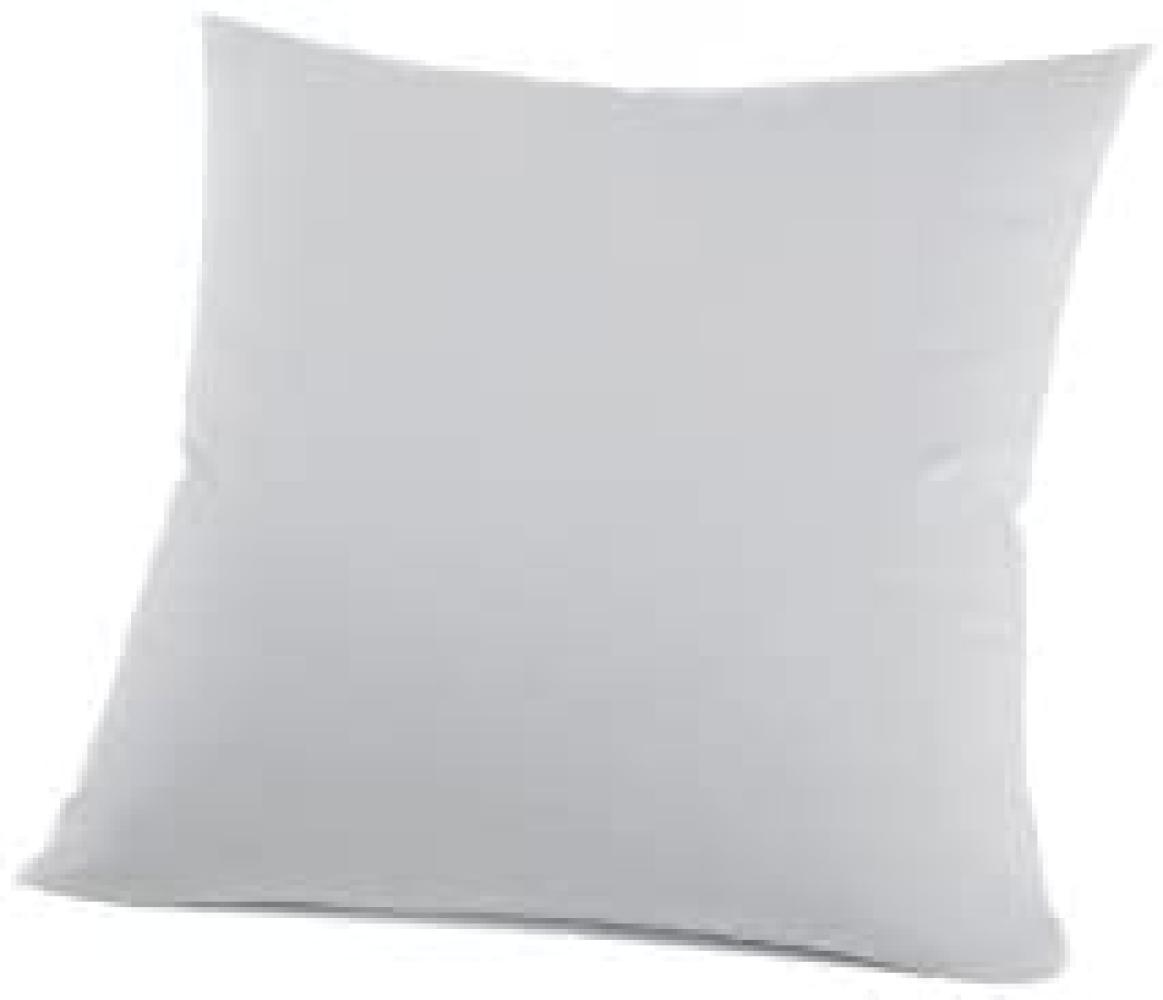 Schlafgut Kissenbezug Basic Jersey Baumwolle | Kissenbezug einzeln 80x80 cm | silber Bild 1