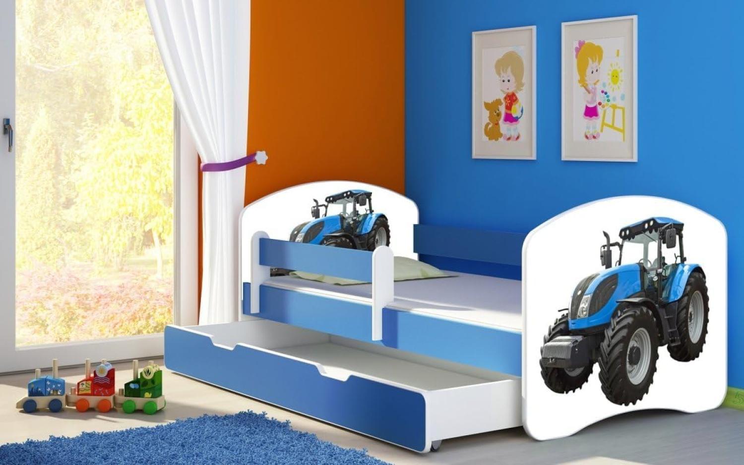 Kinderbett Dream mit verschiedenen Motiven 160x80 Tractor Bild 1