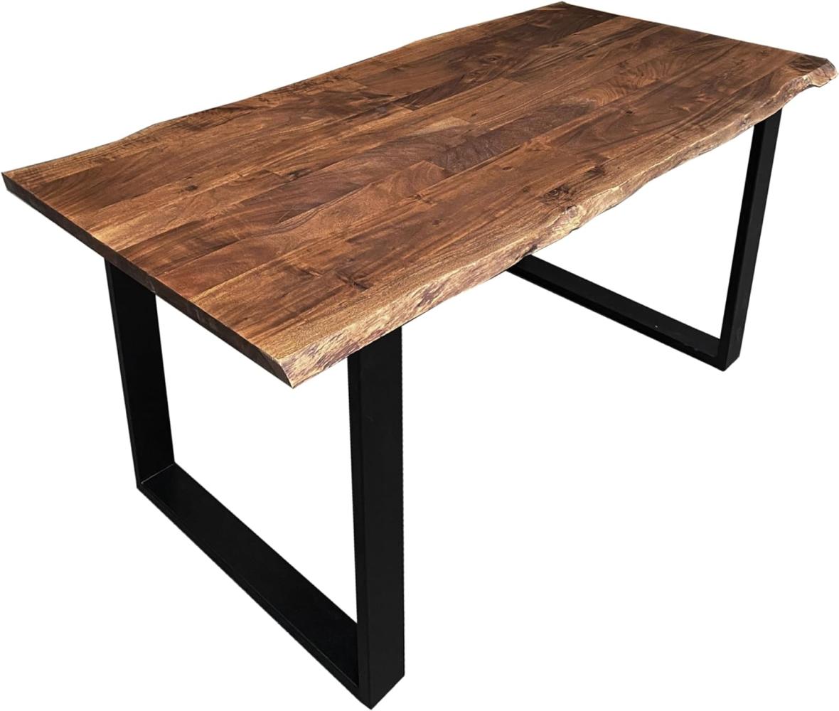Tisch 200x100 Akazie Stahl Holztisch Esstisch Speisetisch Küchentisch Esszimmer Bild 1
