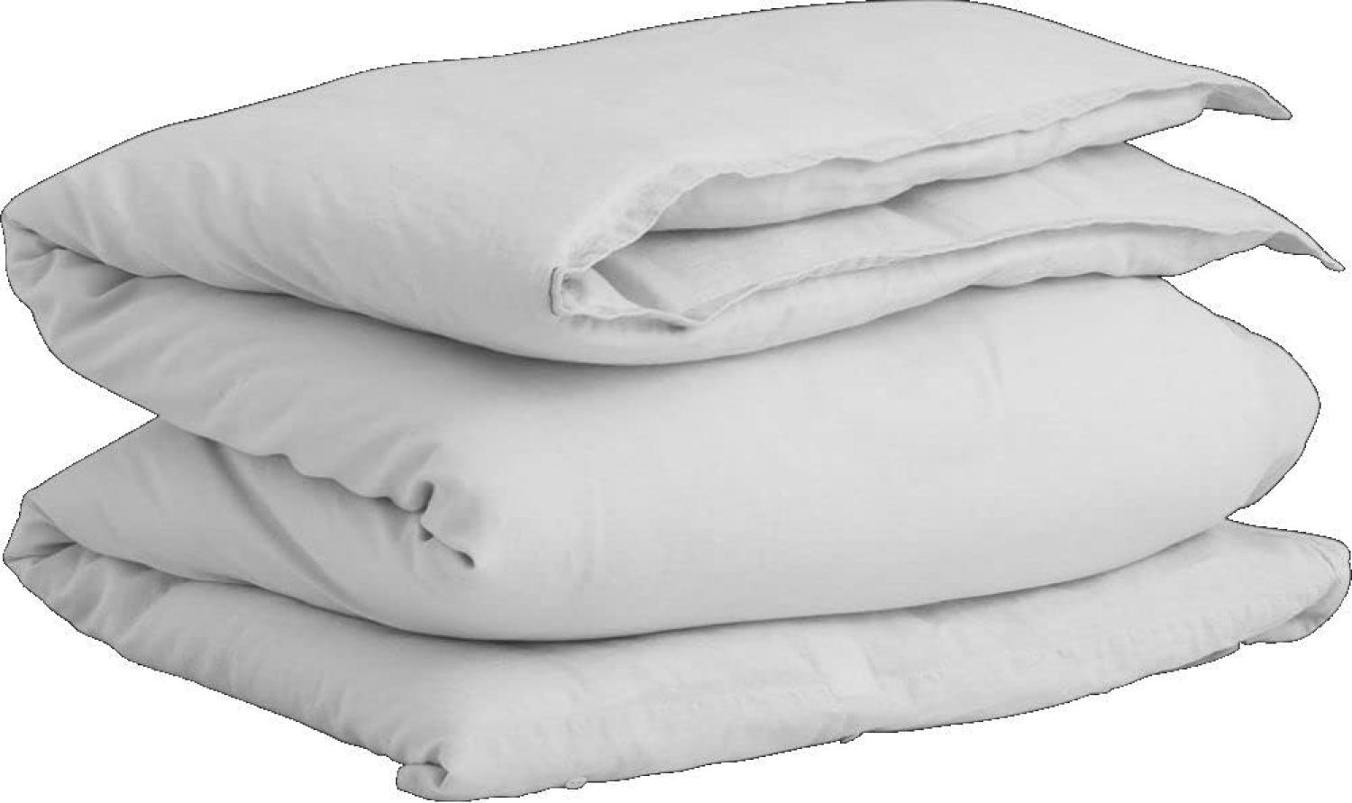 GANT Bettdeckenbezug Bettwäsche Cotton Linen Light Grey 135 x 200 cm Bild 1