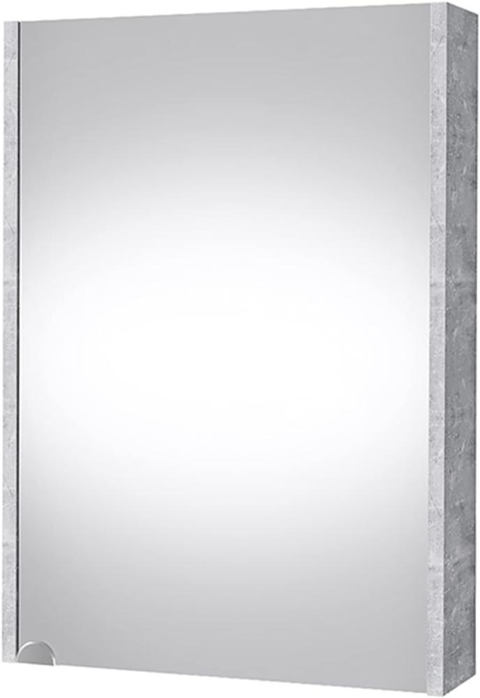 Planetmöbel Badezimmer Spiegelschrank Badspiegel Gäste WC 50cm (Beton) Bild 1