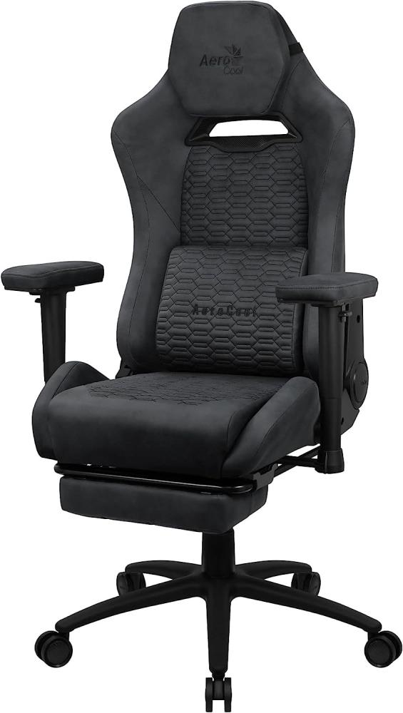 Aerocool ROYALSLATEGR, Premium Ergonomischer Gaming-Stuhl, Beine, Aerosuede Technologie, Grau Bild 1
