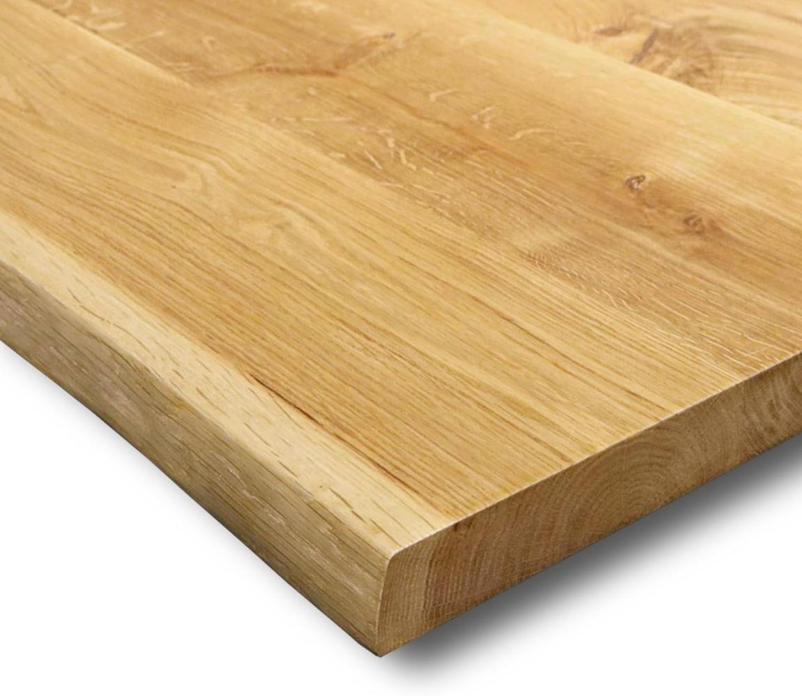 Tischplatte mit Baumkante - Eiche, massiv - 280 x 100cm Bild 1