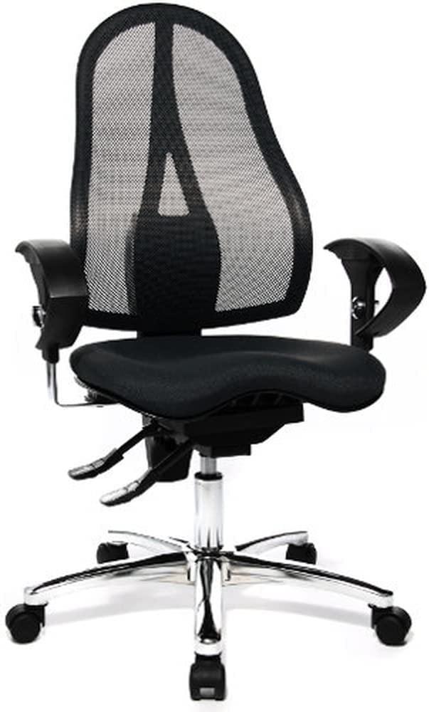 Topstar ST19UG20 Sitness 15, ergonomischer Bürostuhl, Schreibtischstuhl, inkl. höhenverstellbare Armlehnen, Bezugsstoff schwarz Bild 1