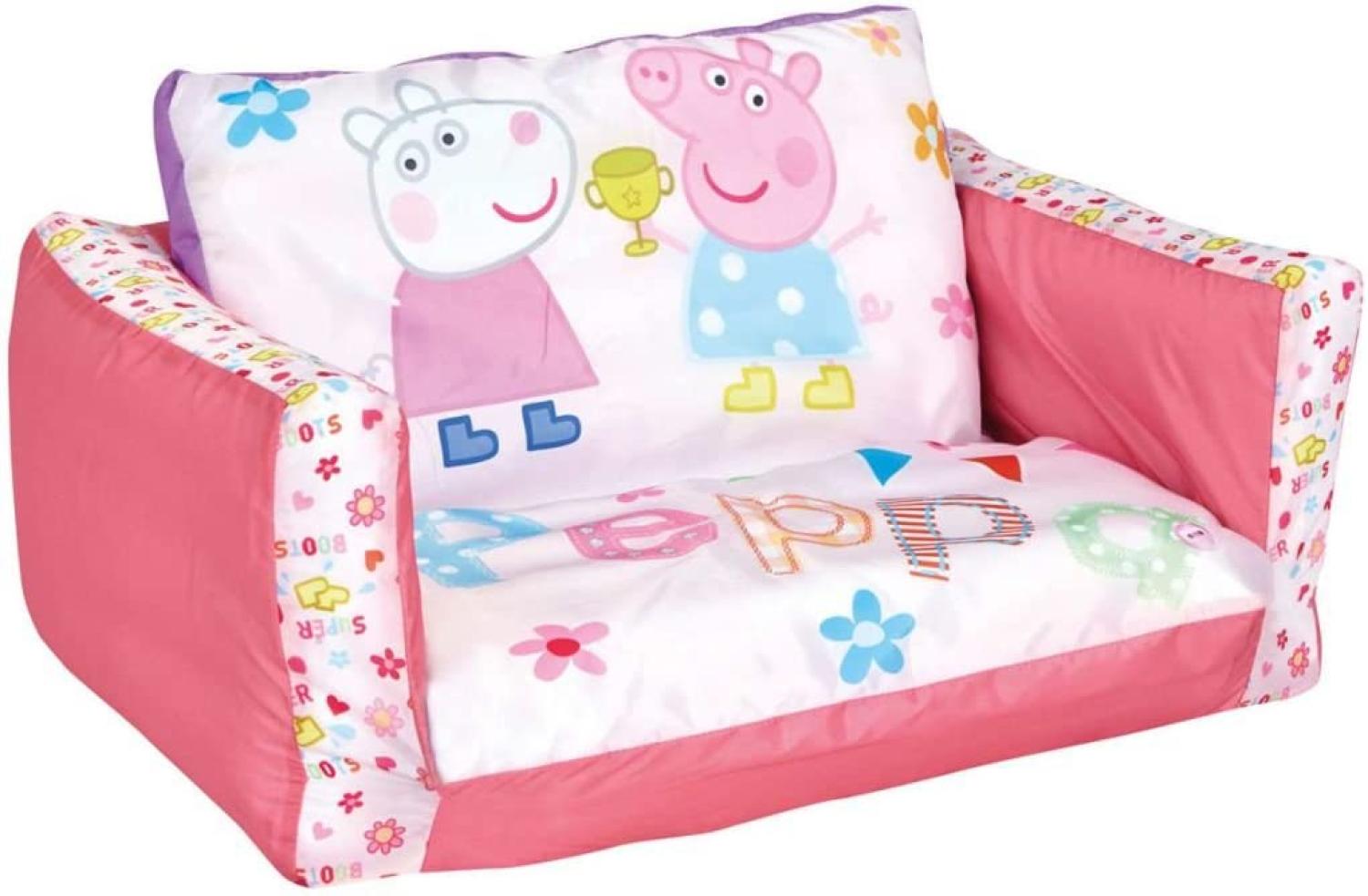 Peppa Pig 2-in-1: Aufblasbares Sofa und Liegestuhl Bild 1