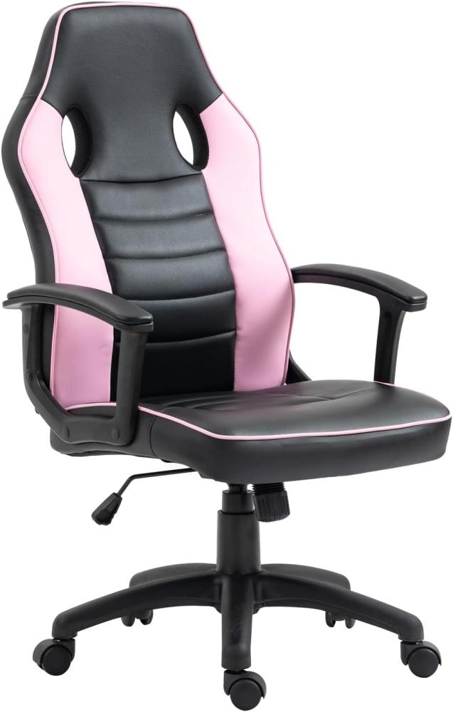 SVITA Gaming-Stuhl Gaming-Stuhl Kinder, Höhenverstellbar, Schreibtischstuhl, Drehstuhl, Mit Rollen, Pink Bild 1