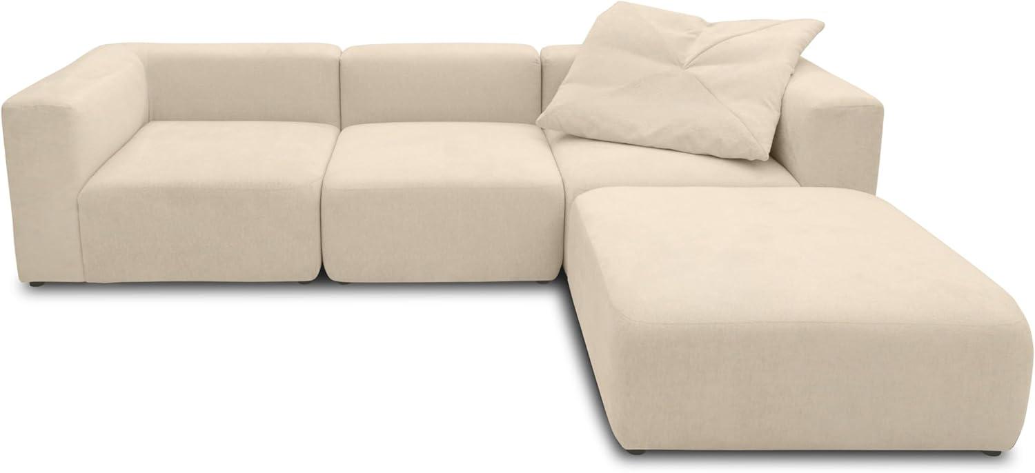 DOMO. Collection Ecksofa Adrian, Modulsofa in L-Form, aus 4 Modulen, Sofa, Couch 301 x 193 cm in beige Bild 1