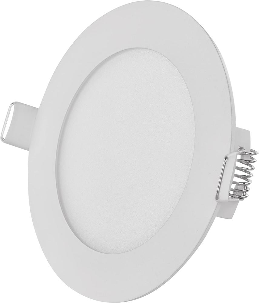 EMOS LED Panel 25 W, runde 2100 lm Einbauleuchte, Deckenleuchte in Weiß mit Durchmesser 30 cm, extra flach, Einbautiefe 2,1 cm, Lichtfarbe neutralweiß 4000 K, inkl. LED-Treiber Bild 1