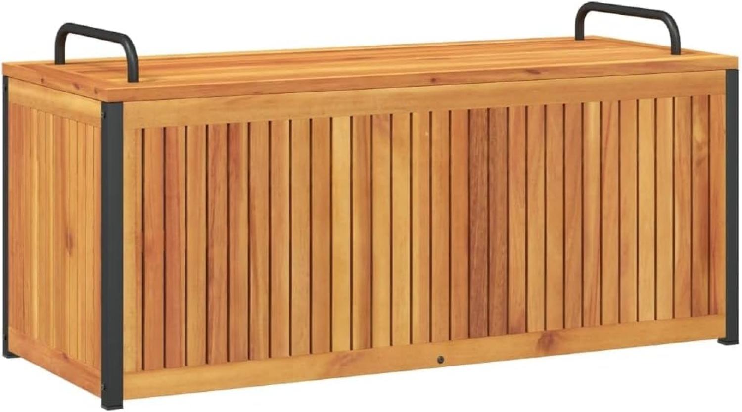 vidaXL Gartenbox Gartenbox 110x45x42/53 cm Massivholz Akazie und Stahl Bild 1