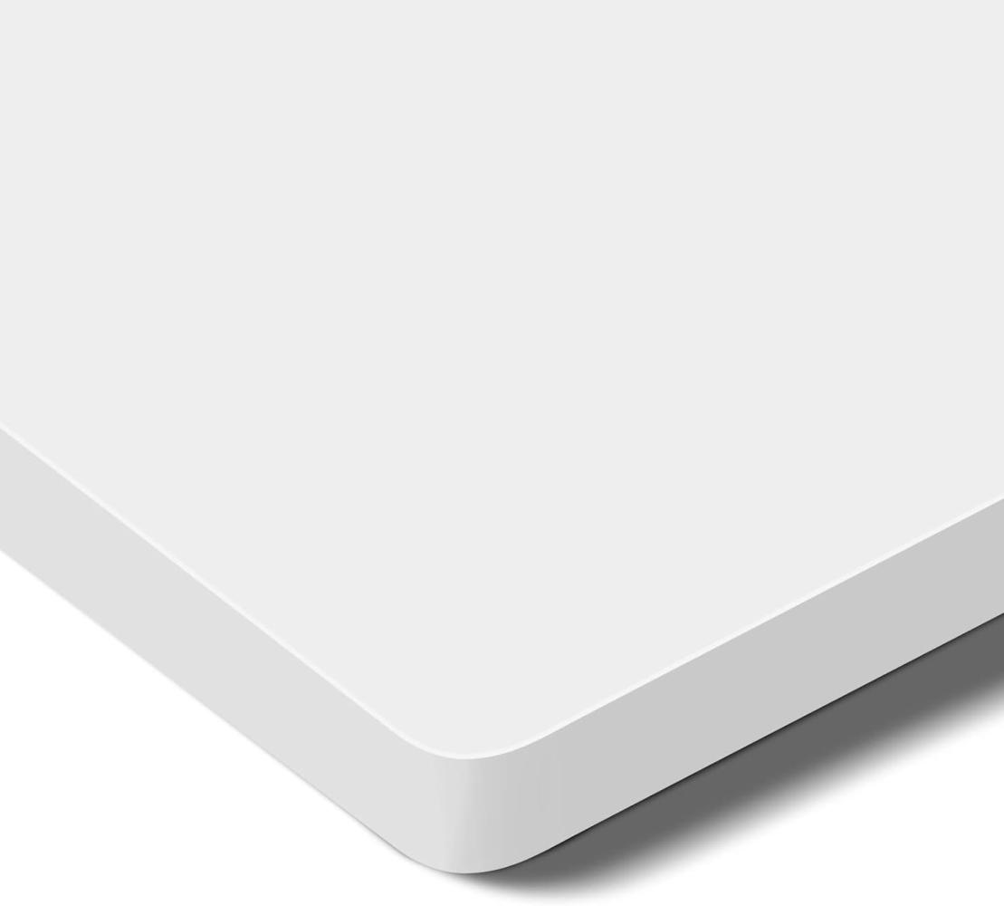 Flexispot stabile Tischplatte 120x60 cm 2,5 cm stark - DIY Schreibtischplatte Bürotischplatte Spanholzplatte (Weiß, 120 x 60 cm) Bild 1