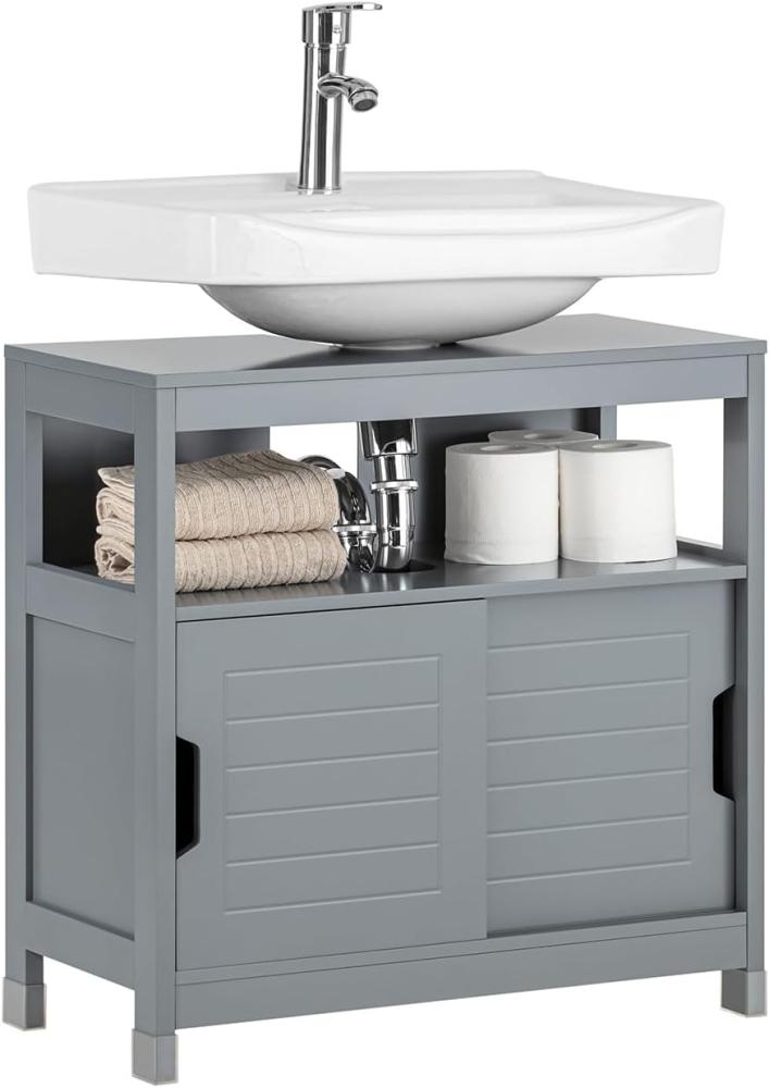 Waschbeckenunterschrank Badschrank mit Fußpolster, FRG128-SG Bild 1