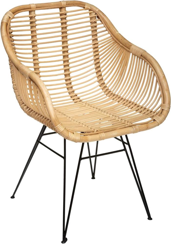 Sessel Koeta - Metall & Rattan - Beige - Atmosphera créateur d'intérieur Bild 1