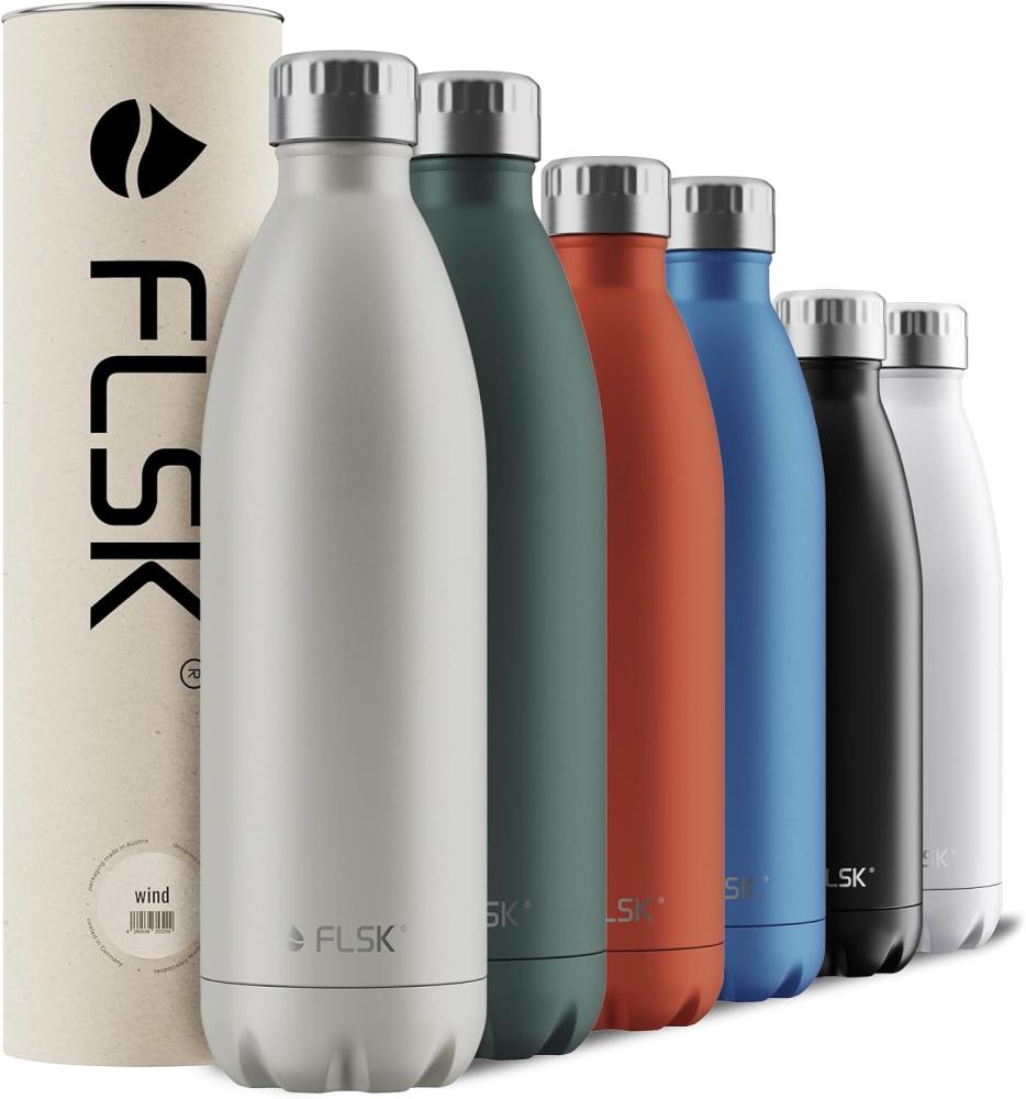 FLSK Isolierflasche 1000 ml ReNature Grau Bild 1