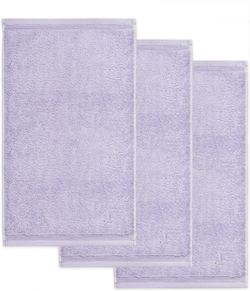 Möve Superwuschel Gästetuch 30 x 50 cm aus 100% Baumwolle, Lilac 3er Set Bild 1