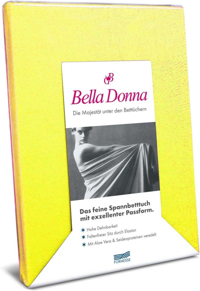 Formesse Bella-Donna Jersey Spannbettlaken | 200x220 - 200x240 cm | goldgelb Bild 1