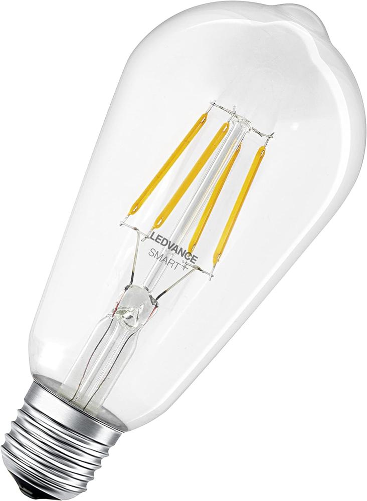 LEDVANCE LED-Leuchtmittel Edison 60 Filament (5,5 W, E27, transparent, kerzenform) Bild 1