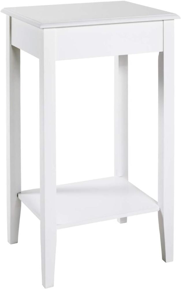 HAKU Möbel Konsole, Massivholz, weiß, 36 x 43 x 76 cm Bild 1