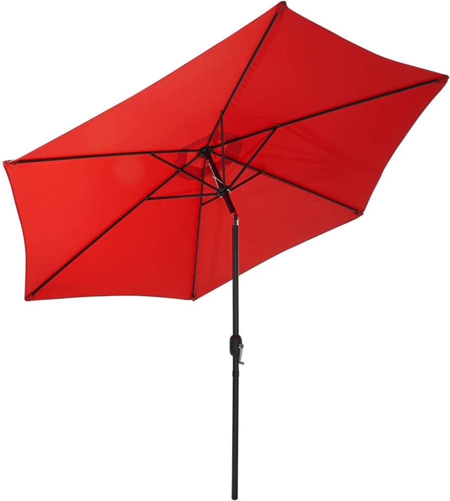 Sonnenschirm, Stahl, 270 cm, rot Bild 1