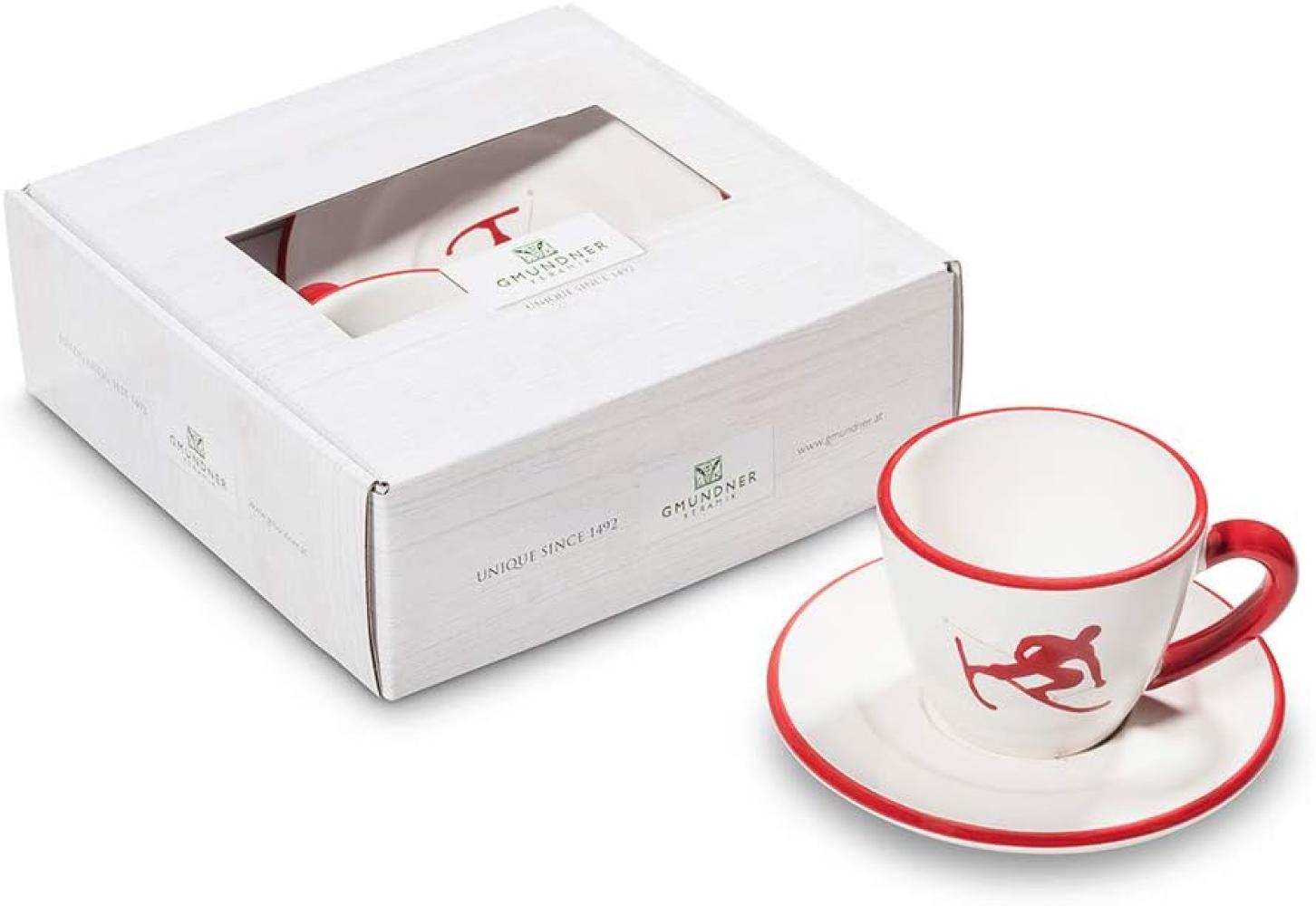 Rubinroter Toni, Espresso für Dich Gourmet - Gmundner Keramik Espressotasse - Mikrowelle geeignet, Spülmaschinenfest Bild 1